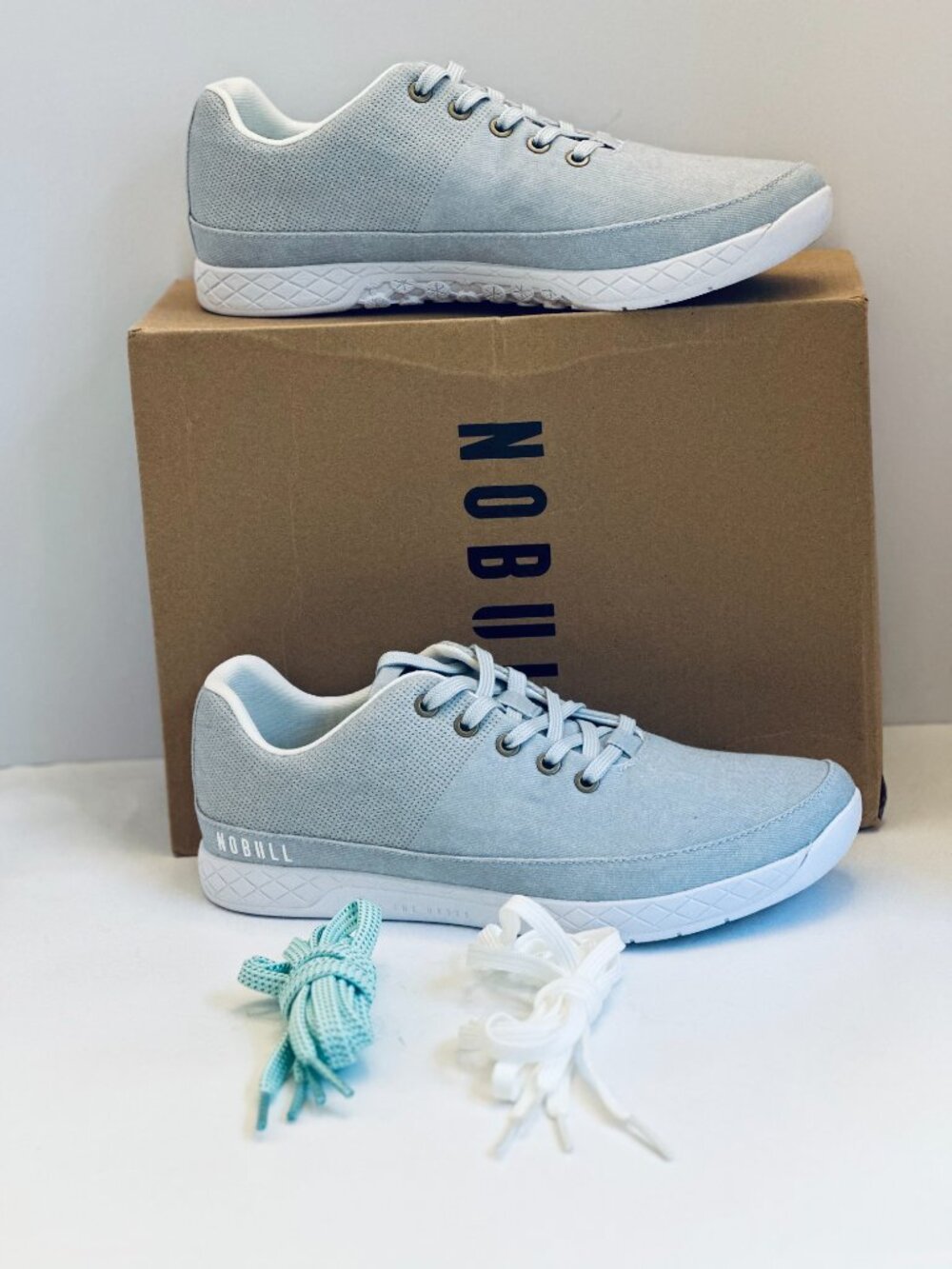NoBull Men's Canvas Trainer Sneakers Blue Size M (10) W (11.5)